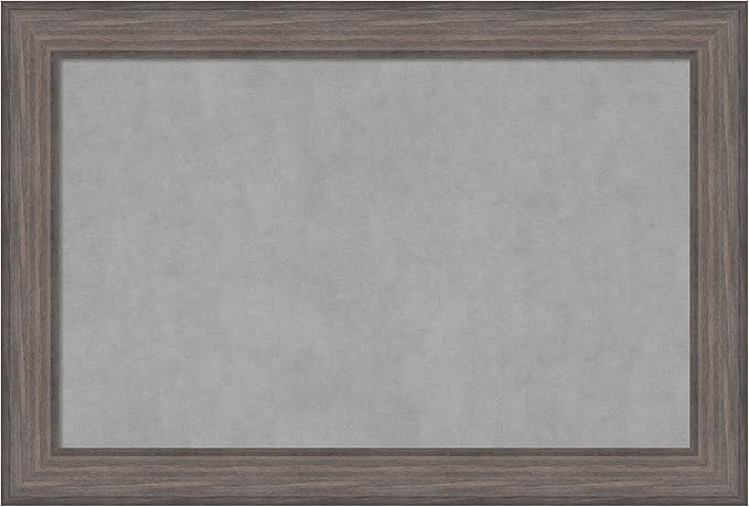 Amanti Art Grey Framed Magnetic Board 25x37 Large Vision Board by AmantiArt