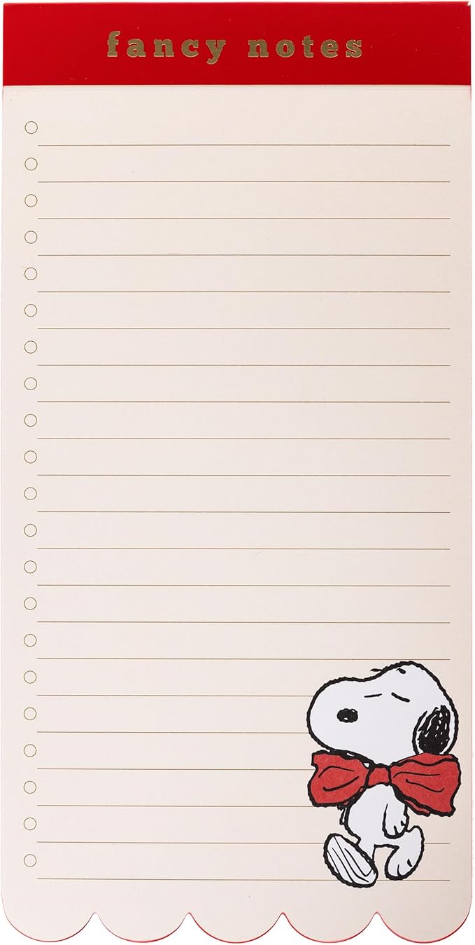 Graphique Peanuts List Pad Luxe Collection, Perforated Sheets To-Do Notepad by GraphiquedeFrance