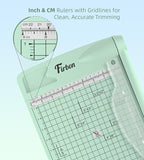 Firbon 12" Guillotine Paper Cutter, Heavy Duty 12-Sheet Capacity Trimmer - Image 4