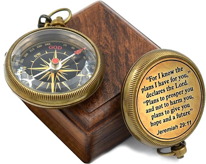 For I Know The Plans I Have For You, Jeremiah 29:11, Solid Brass Directional - Image 6