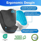 CushyOasis Seat Cushion, Gel Chair Cushions, Office Chair Cushions, Anti-Slip - Image 3