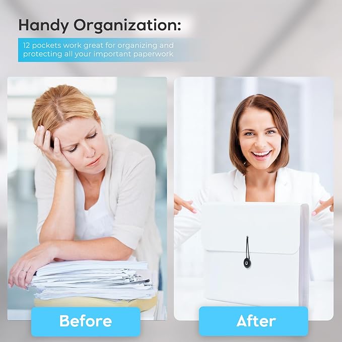 Accordion File Organizer, Expanding File Folder - Image 6