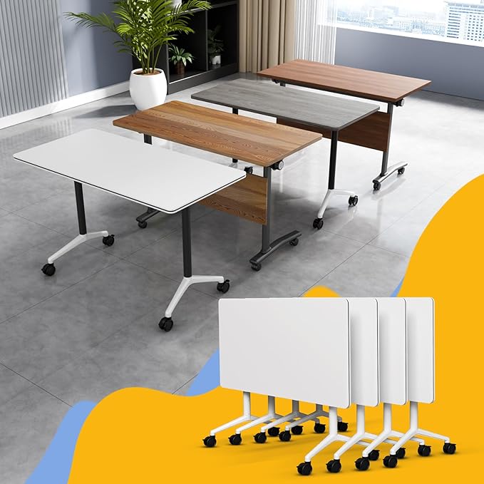 Conference Table Flip Top Mobile Conference Room Tables, Folding Conference by WYMHYZ