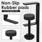 2 Pack Under Desk Cable Management Tray, 15 Inch No Drill Metal Mesh Organizer - Image 5