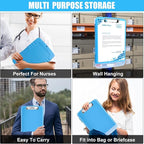Blue Clipboard with Storage, TFDLCG zm Clip Boards 8.5x11 with Pen Holder - Image 7
