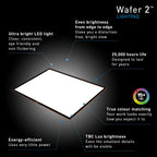 wafer 2 lightbox - a3 light pad for, side view