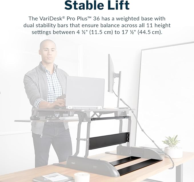 Vari Varidesk Pro Plus 36 Standing Desk Converter - Image 6