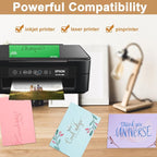Silunkia 100 Sheets 20 Assorted Colors Cardstock Scrapbooking Paper, 92lb - Image 5