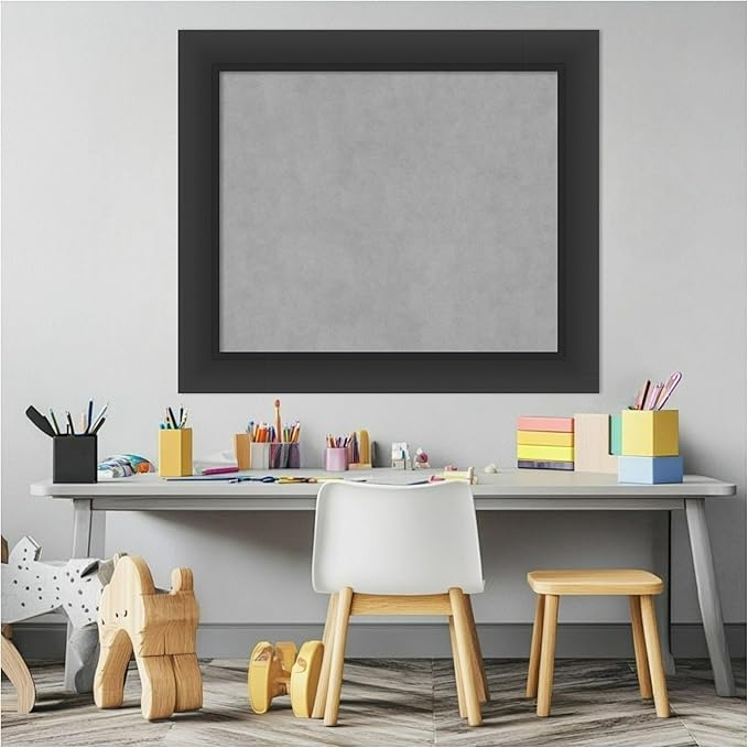 Amanti Art Black Framed Magnetic Board 25x29 Medium Vision Board - Image 5