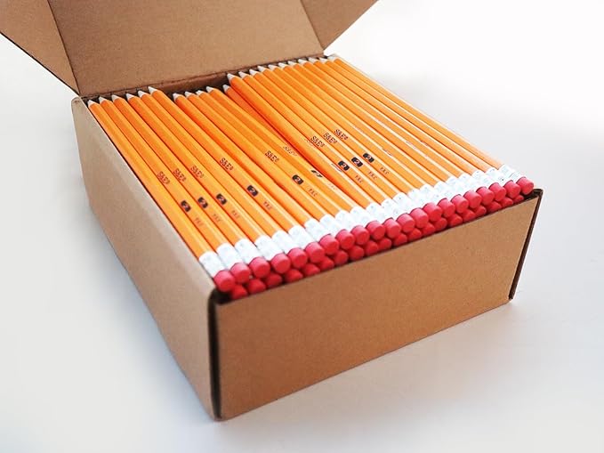 S & E TEACHER'S EDITION Woodcased #2 Pencils, Pre-sharpened, 2 HB Lead Bulk Box - Image 3