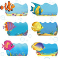 Henoyso 108 Pcs Ocean Themed Desk Name Tags by Henoyso