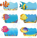 Henoyso 108 Pcs Ocean Themed Desk Name Tags by Henoyso