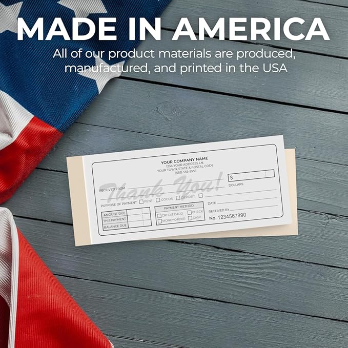 Custom 2.83" x 7" Carbonless NCR Books in 2-Part Duplicate Invoices, Work Orders - Image 6