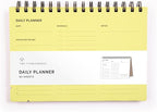 Undated Daily Planner Notebook – Spiral Bound A5, 60 Pages, School & Personal by TwoTumbleweeds