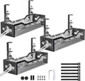 Under Desk Cable Management Tray 3 Pack, Cable Management Under Desk No Drill by Litwaro