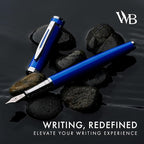 Wordsworth & Black Fountain Pen Set, Medium Nib, Includes 24 Pack Ink Cartridges - Image 2