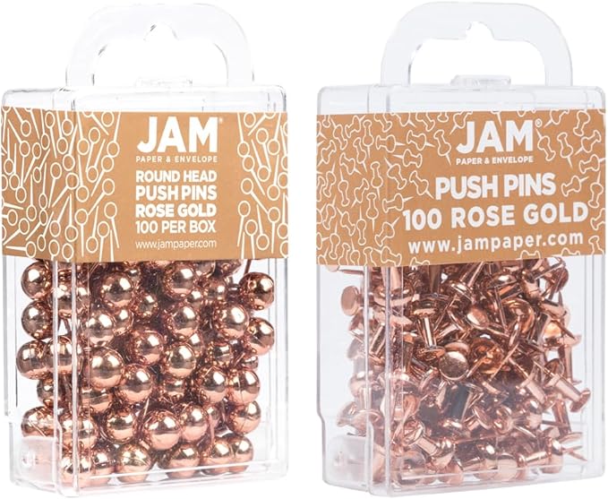 JAM PAPER Colorful Push Pins - Image 2