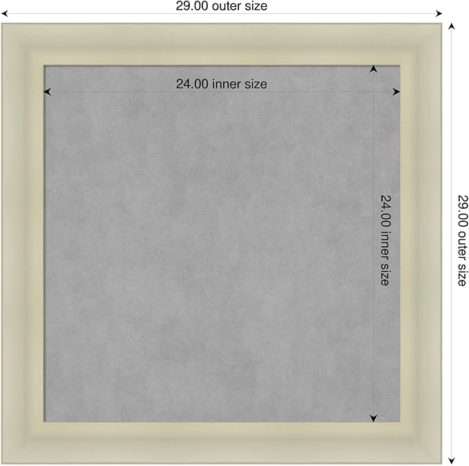 Amanti Art Silver Framed Magnetic Board 29x29 Medium Vision Board - Image 2