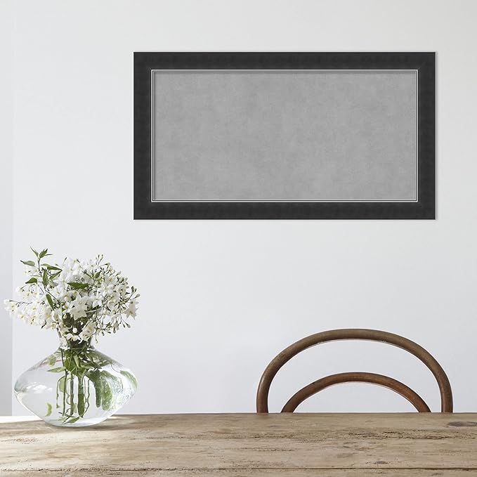 Amanti Art Black Framed Magnetic Board 15x27 Small Vision Board - Image 6