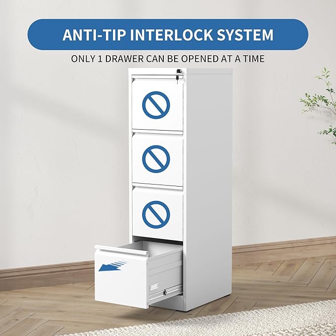 FLIXELIO 4 Drawer File Cabinet - Image 5