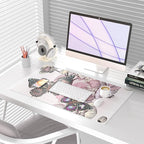 QIYI Large Mouse Pad, PU Leather Desk Blotter Protector, Waterproof Computer - Image 2