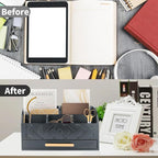 ZALIOJI Wooden Desk Organizer Mail Organizer Countertop, Desktop Organizer Mail - Image 5