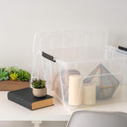 IRIS USA 32 Qt Stackable Plastic Storage Bins - Image 8