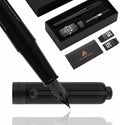 HUASHILAI Luxury Matte Black Forest Fountain Pen Set, Titanium Black Extra Fine by HUASHILAI