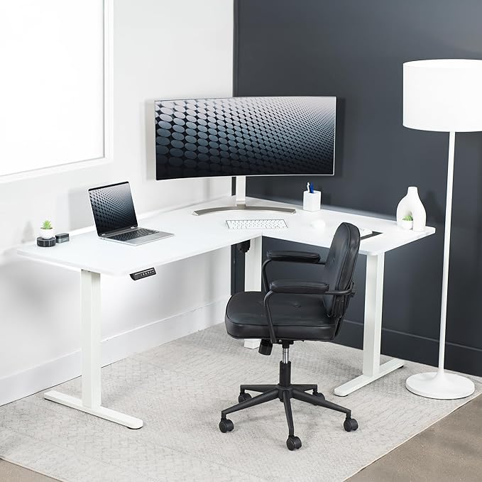 VIVO Electric Corner 63 x 47 inch L-Shaped Standing Desk, Memory Height - Image 7