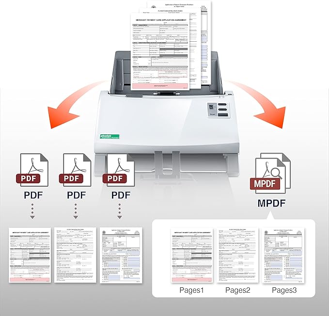 Plustek PS3140U Duplex Document Scanner, Citrix Ready & Twain Support - Image 4