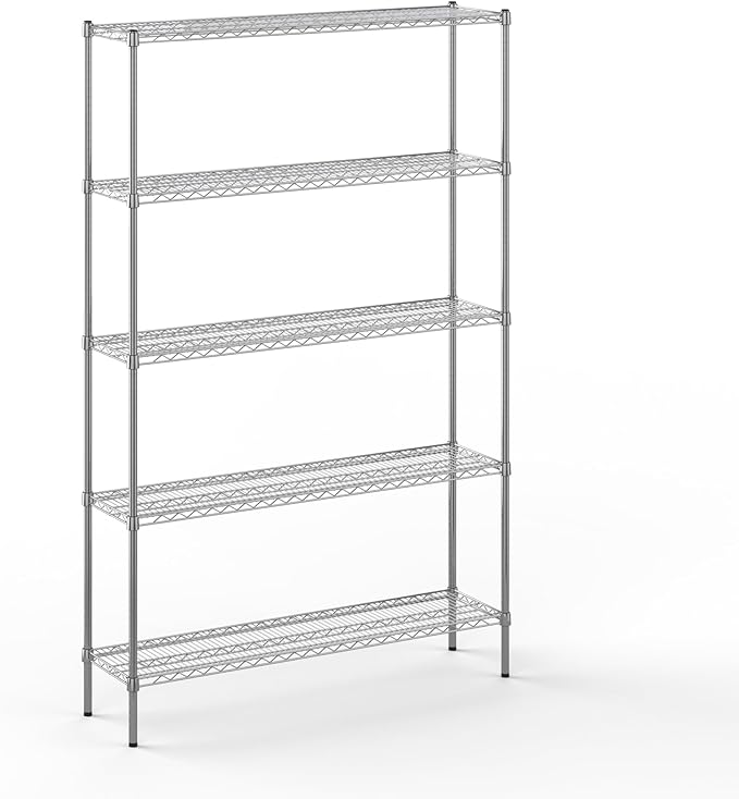 Regal Altair 14" Deep x 54" Wide x 86" Height Wire Shelving Kit | 5-Tier | NSF by Regal+Altair