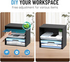SHARKWOODS 5-Tier Wood Desk Organizer, Paper Tray Organizer - Image 4