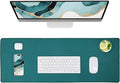 ALOANES Dark Green Waterproof Desk Mat, Large Extended Mouse Mat, Office Desk by Aloanes