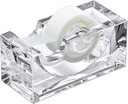 Amazing Abby - Tanya - Acrylic Tape Dispenser, Plastic Label Roll Holder by AmazingAbby