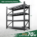 letaya 3000lbs storage shelves heavy duty,70" h garage shown in use