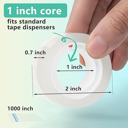 OWLKELA 4 Rolls Transparent Tape Refills, All-Purpose Transparent Glossy Tape - Image 2