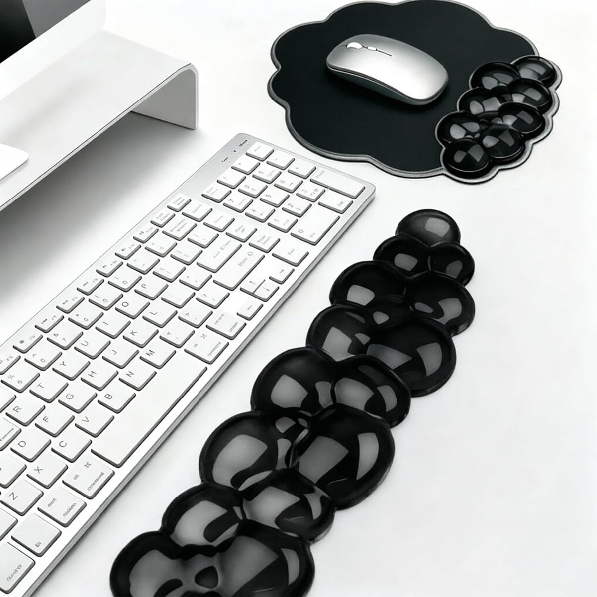 Gel Wrist Rest and Cloud Mouse Pad, for Keyboards and Mice - Ergonomic Pink K...