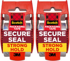 Scotch Ultra Clear Packaging Tape, 2 Rolls Clear Packing Tape with Handheld Dispensers, 1.88 in x 800 in (22.2 yd), Transparent Box Sealing Tape for Shipping, Moving, Mailing and Storage Boxes