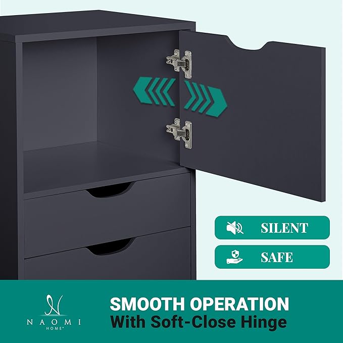 Naomi Home Carly 6-Drawer Craft & Office Storage Cabinet, – Mobile Filing Unit - Image 3
