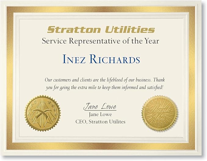PaperDirect Blank Certificate Paper 8.5 x 11 - Image 3