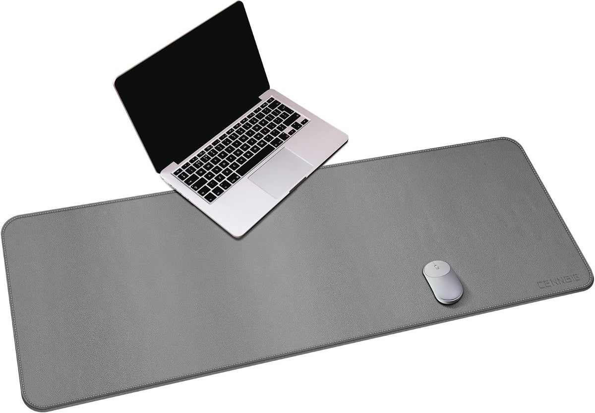CENNBIE Leather Desk Mat, Extended Non-Slip Mouse Pad, Waterproof PU Leather