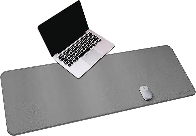 CENNBIE Leather Desk Mat, Extended Non-Slip Mouse Pad, Waterproof PU Leather by CENNBIE