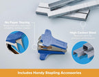 Bostitch Heavy Duty Stapler Value Pack, 40 Sheet Capacity, Blue