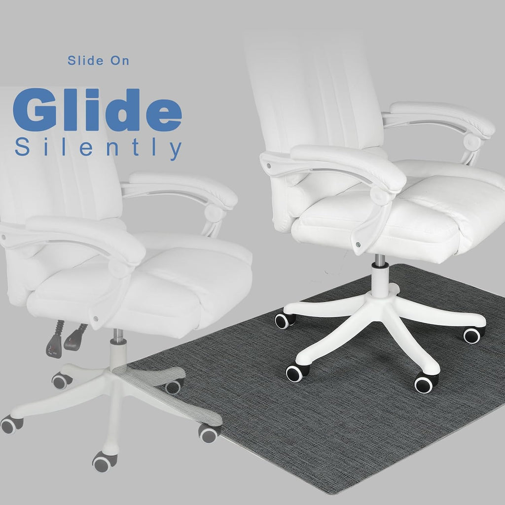 Chair Mat for Hardwood Floor, 36" x 48" Heavy Duty Office Chair Mat for Rolling Chairs, Anti Slip, Computer Chair Desk Mat, Floor Protector for Home Office, Graphite Texture