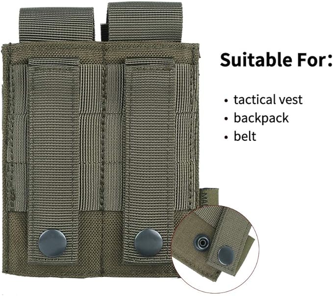 EXCELLENT ELITE SPANKER Molle Single/Double Pistol Mag Pouch Tactical Magazine - Image 5
