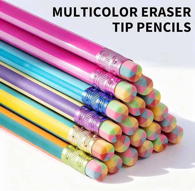 M&G Aurora Series 24 Pack 2B Triangular Wood-Cased Pencils, Pre-Sharpened - Image 4