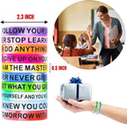 CYCLUSIVE Motivational Quote Silicone Wristbands Colored Inspirational Rubber - Image 4
