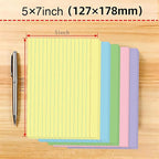 JINMIKEJI Colored Index Cards 5x7 Inch - Image 2