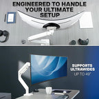 VIVO Heavy Duty Aluminum Ultrawide Monitor Tension Arm - Image 7