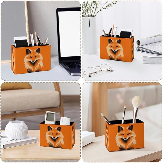 Famame Fox Orange Face Pencil Holder - Image 4